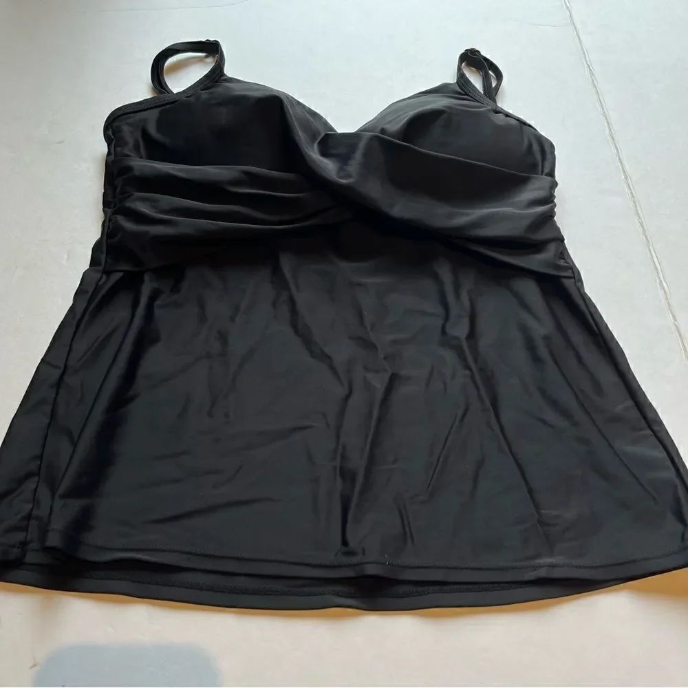 Catalina Women's Black Camisole Swim Top L/G(12-14)